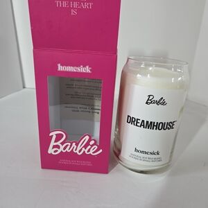 NIB Homesick Barbie Dreamhouse Single Wick Candle 13.75 oz Scented NEW Soy Wax